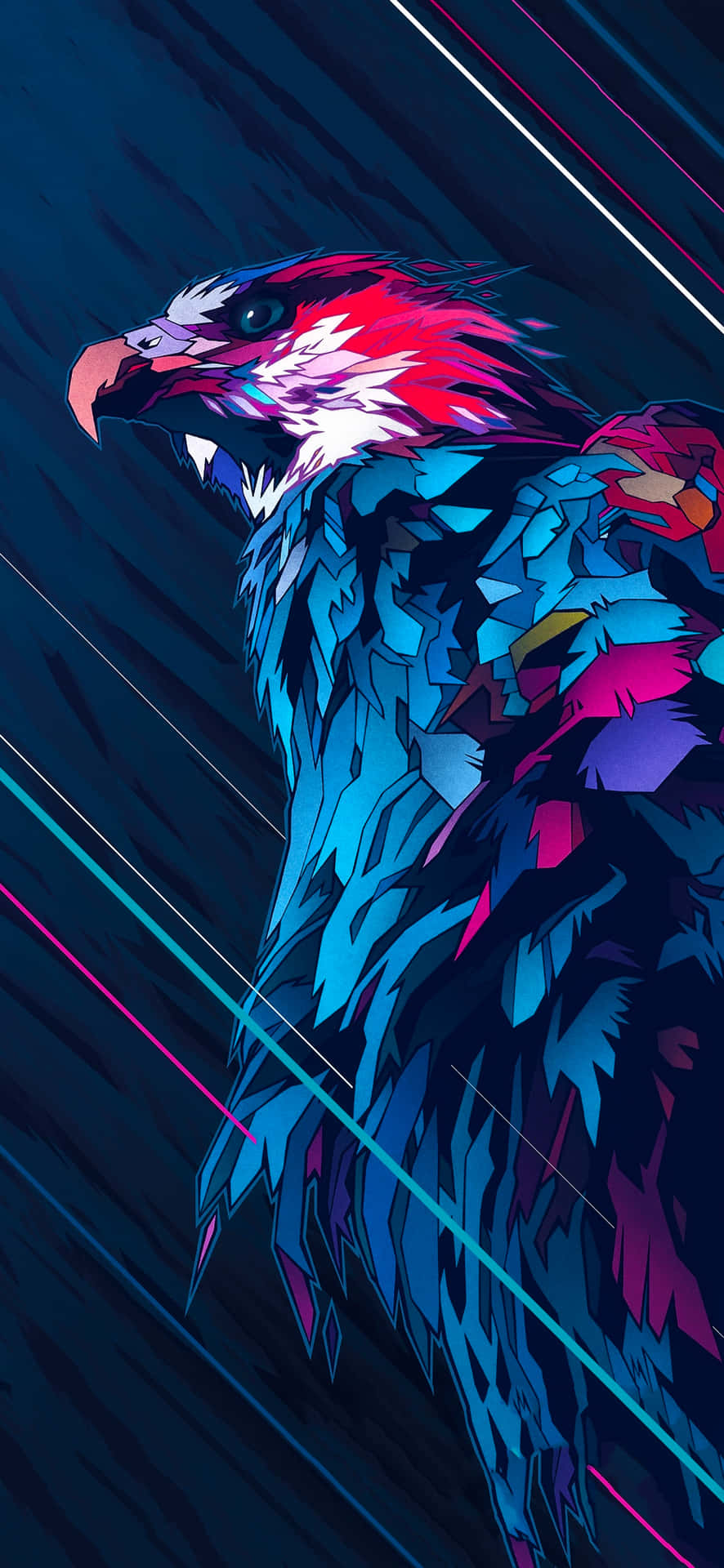 Vibrant Eagle Artwork Background