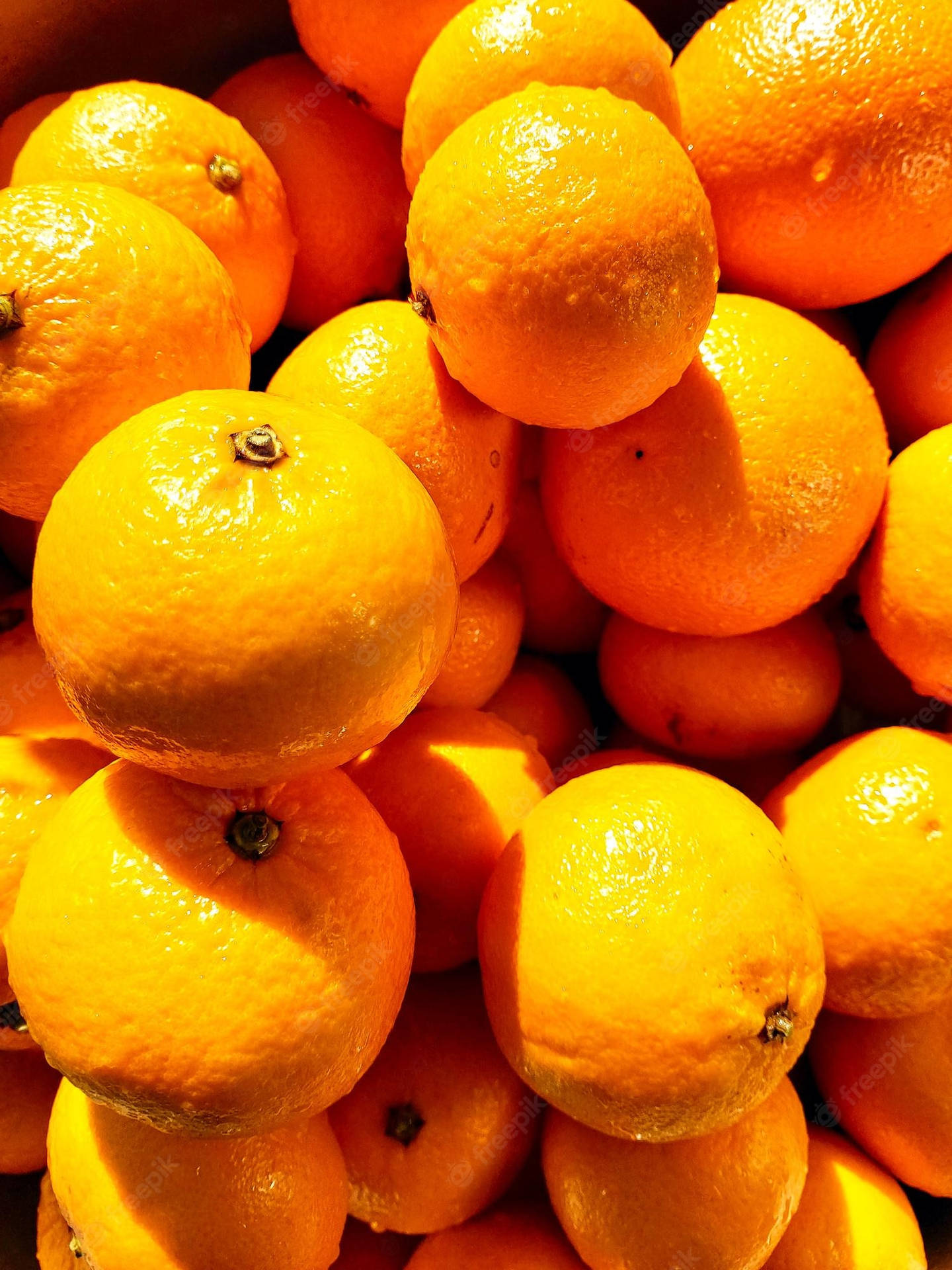 Vibrant Fresh Satsuma Mandarin On A Neutral Background Background