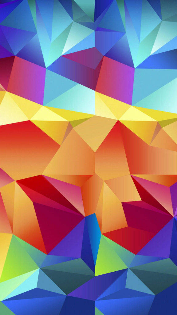 Vibrant Geometric Design On Samsung Galaxy S5 Background