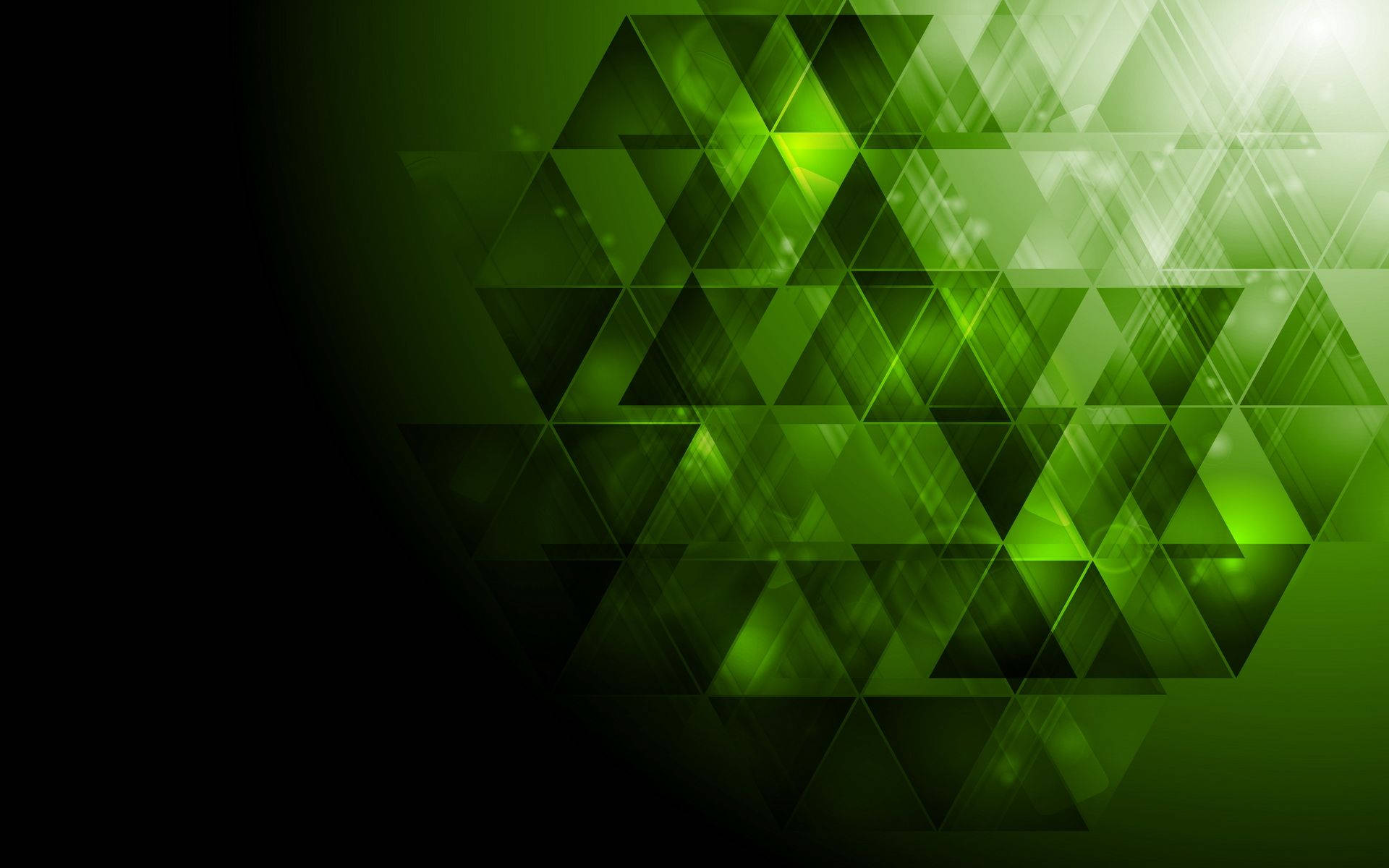 Vibrant Green Abstract Art Background