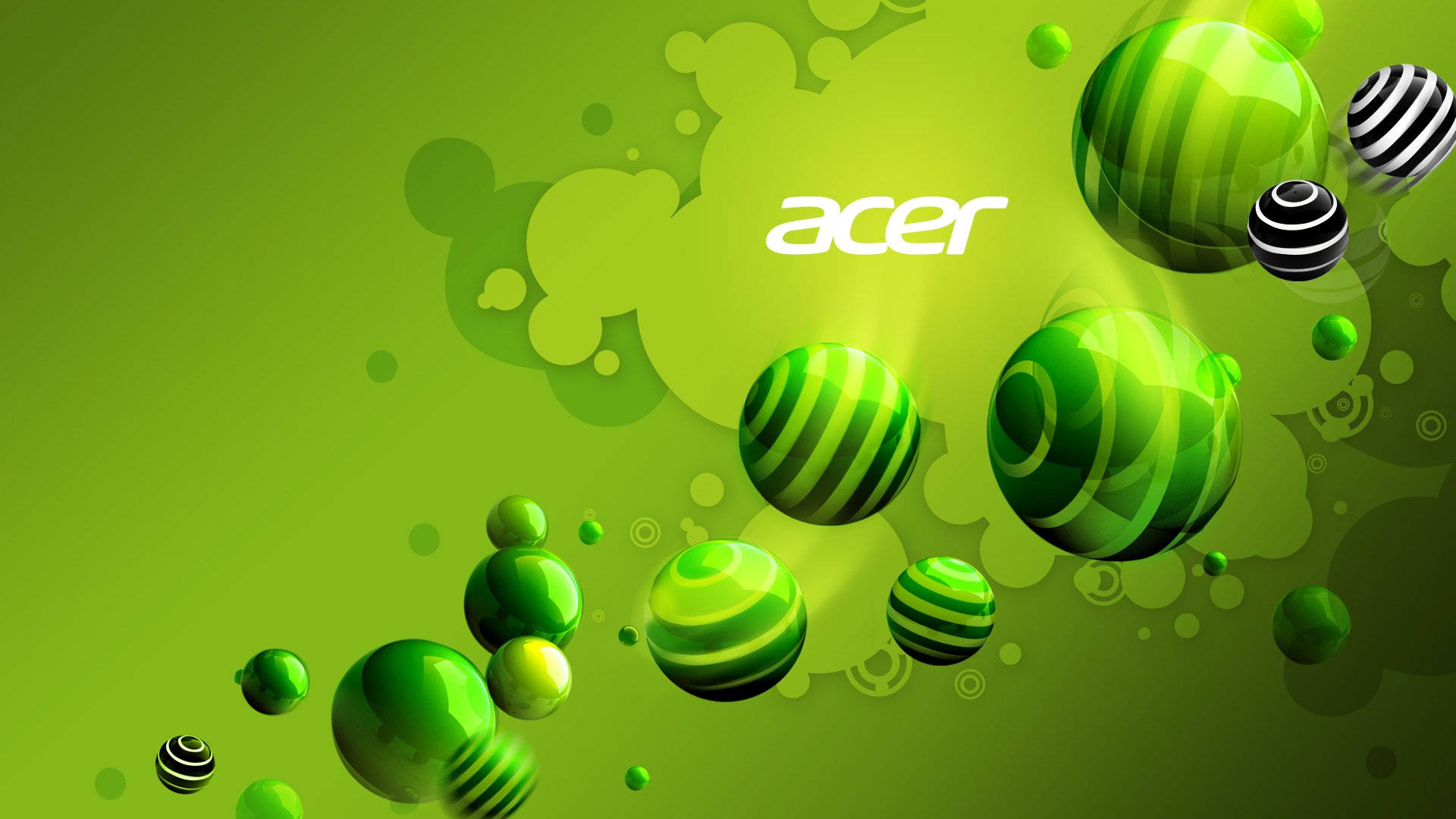 Vibrant Green And White Acer Logo Background