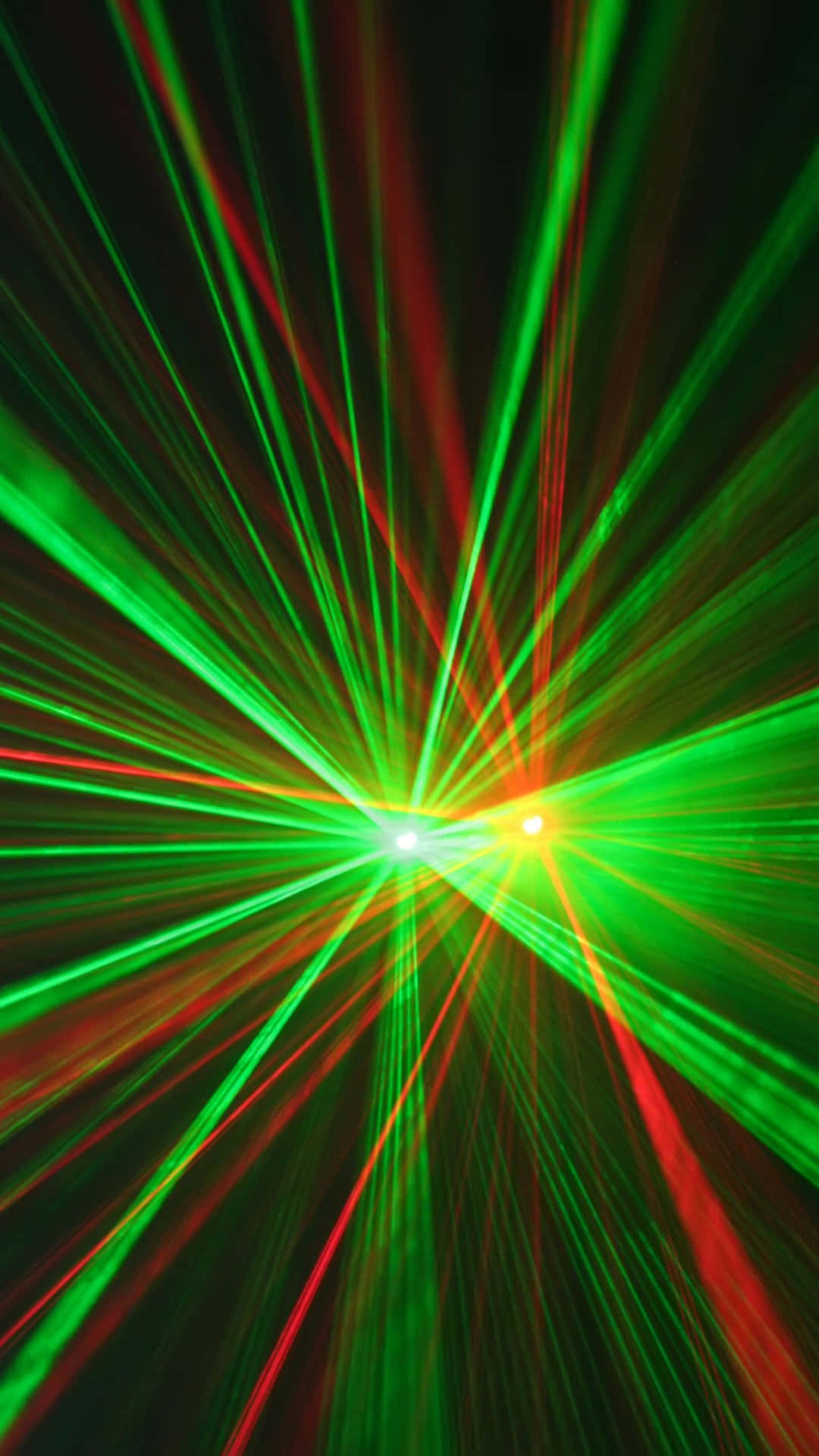Vibrant Green Red Laser Lights Background