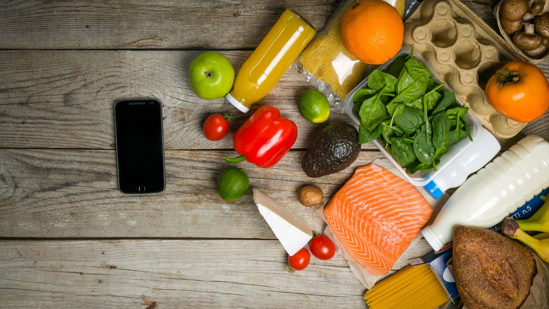 Vibrant Grocery Items Setup