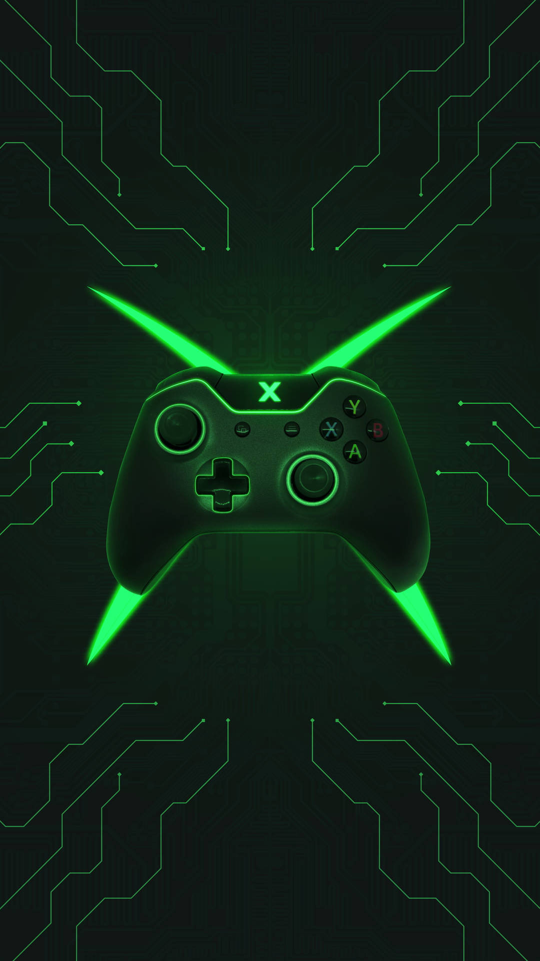 Vibrant Hd Gaming Controller Logo Background