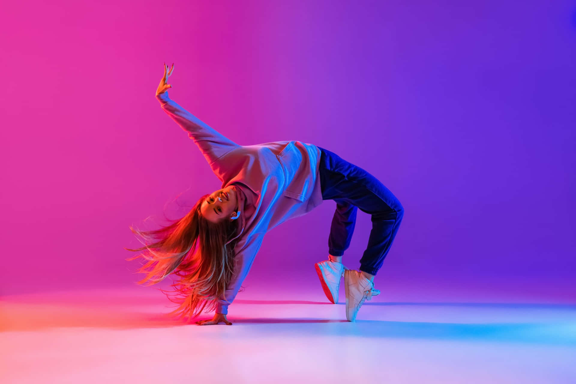 Vibrant Hip Hop Dance Move Background