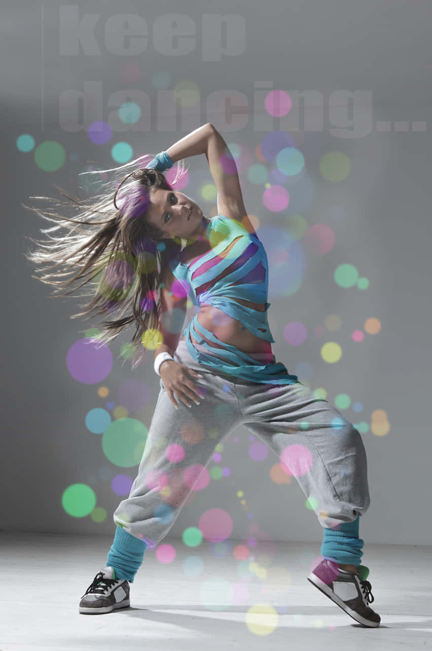 Vibrant Hip Hop Dancer Background