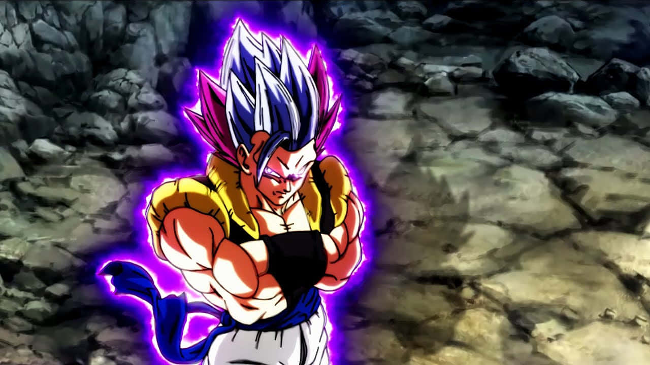 Vibrant Hyperbolic Gogeta Illustration Background
