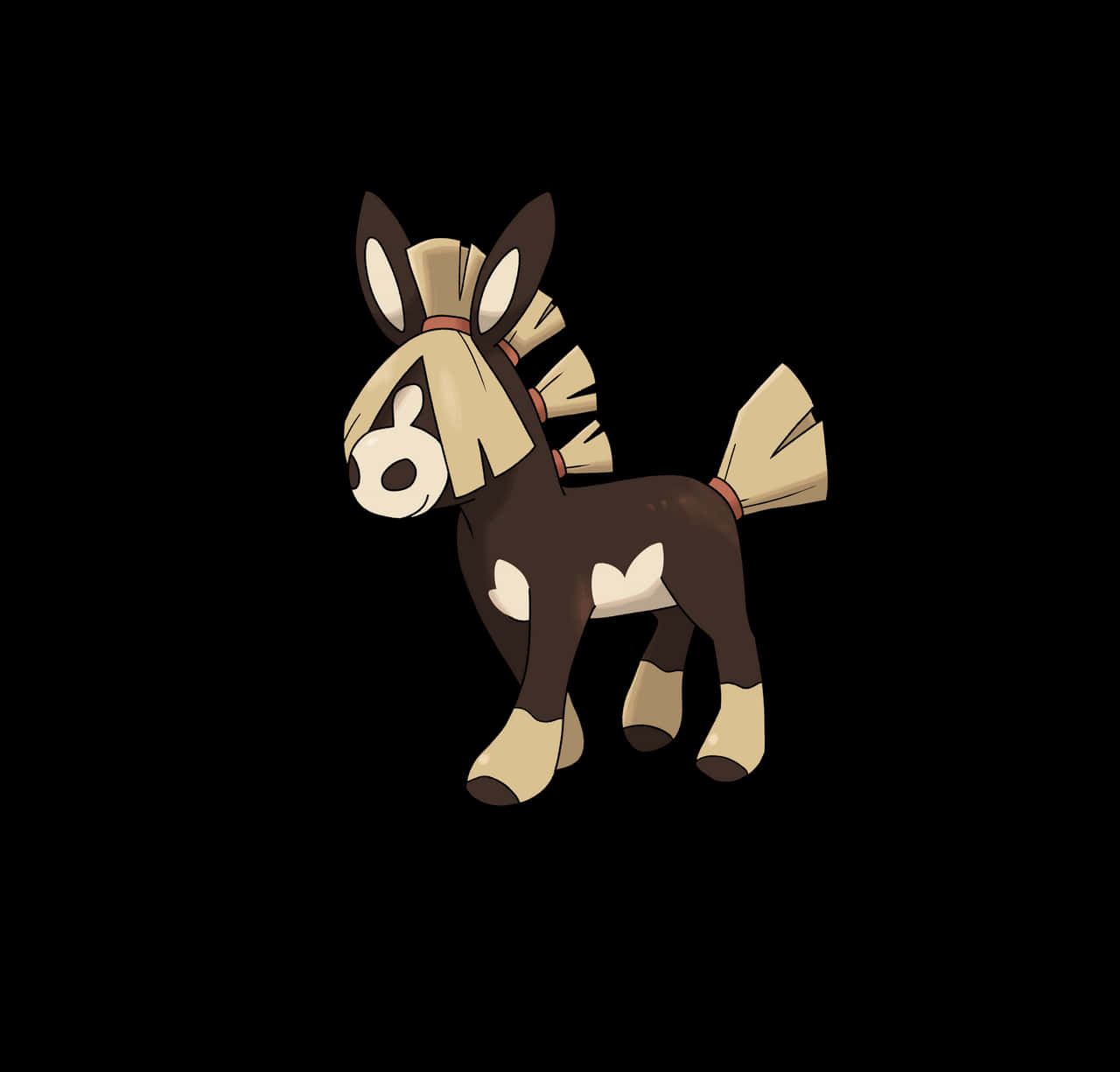 Vibrant Illustration Of Mudbray, A Pokémon Character Background