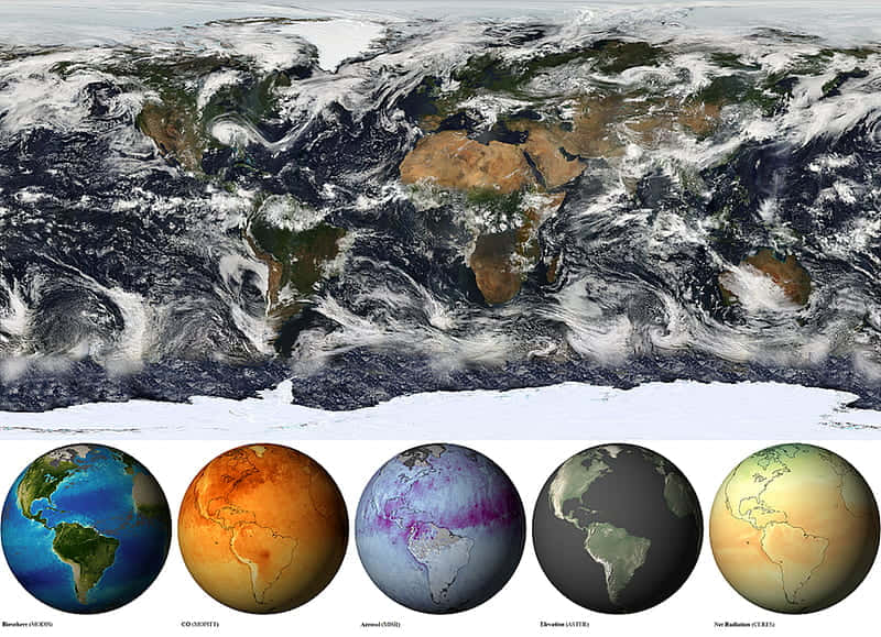 Vibrant Illustration Of Vital Planets In Outer Space Background