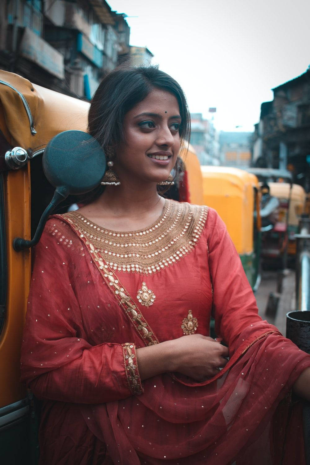 Vibrant Indian Beauty In Traditional Attire