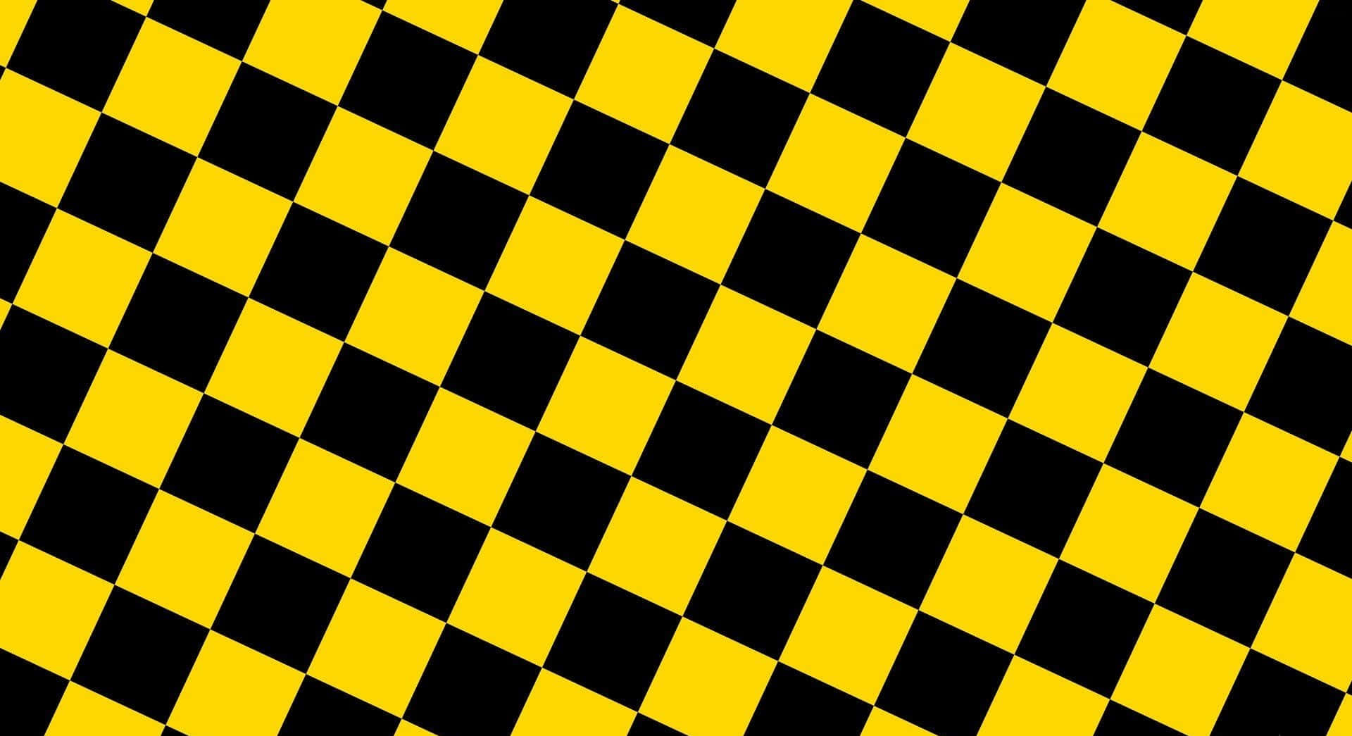 Vibrant Intersection Of Black And Yellow