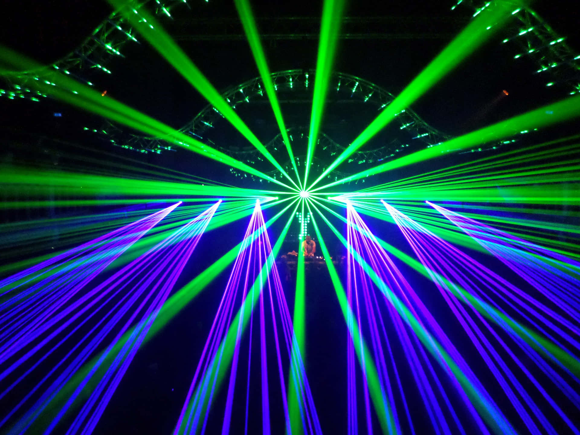 Vibrant Laser Light Show Background