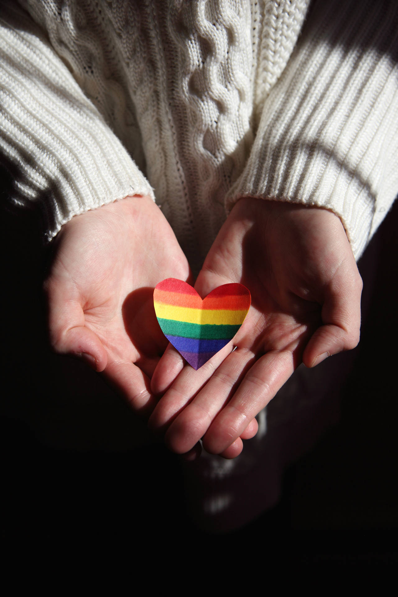 Vibrant Lesbian Flag Symbolizing Pride And Love Background