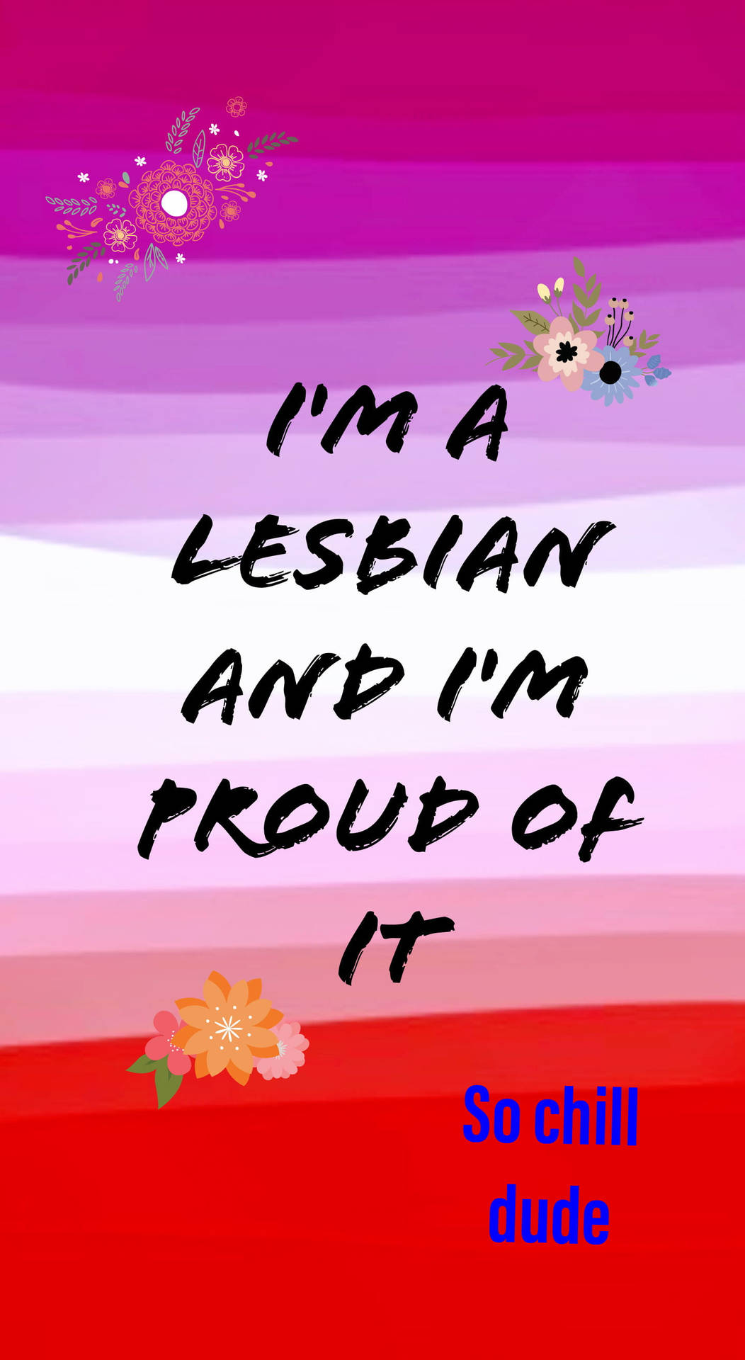 Vibrant Lesbian Pride Flag Display