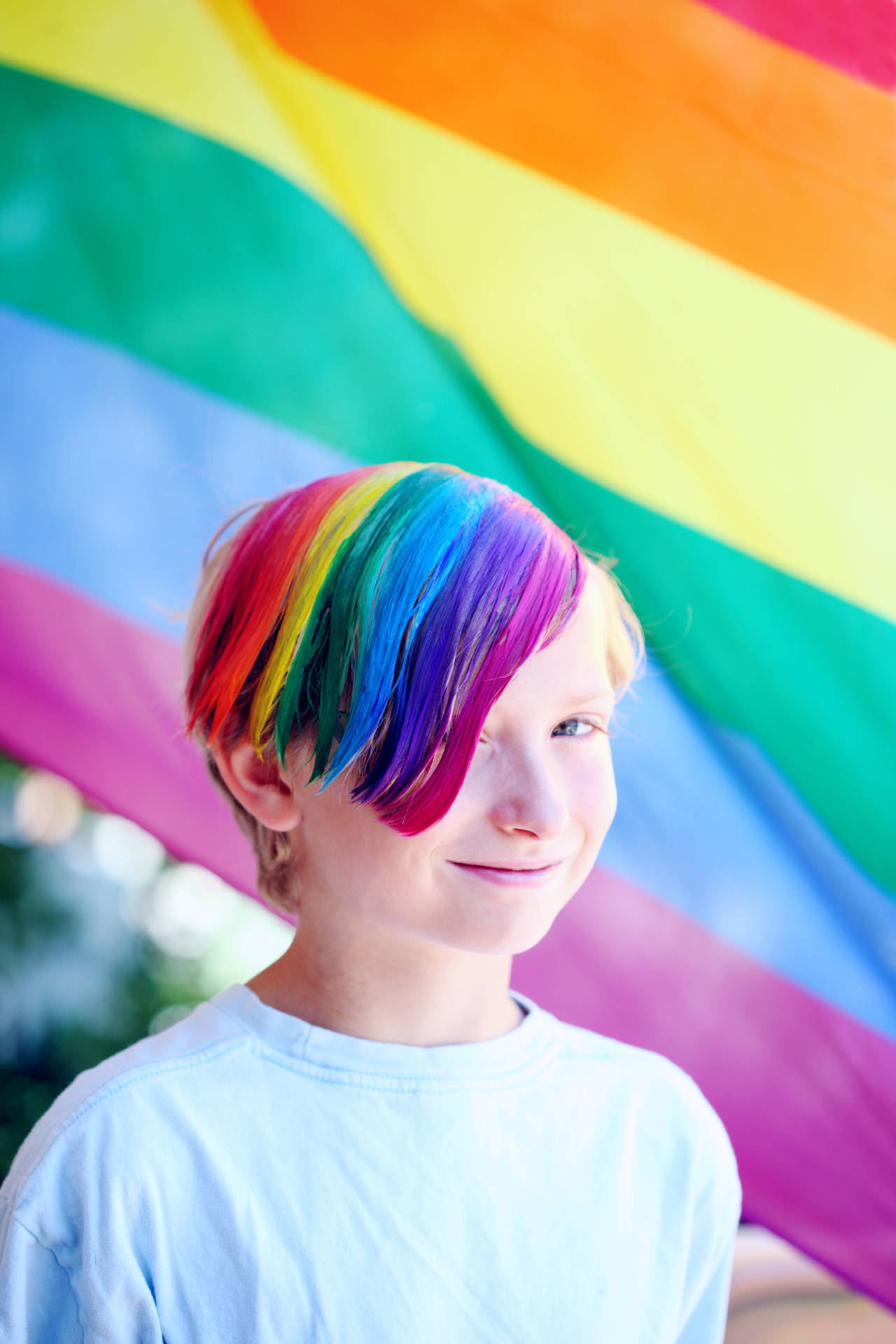 Vibrant Lesbian Pride Flag Wallpaper Background