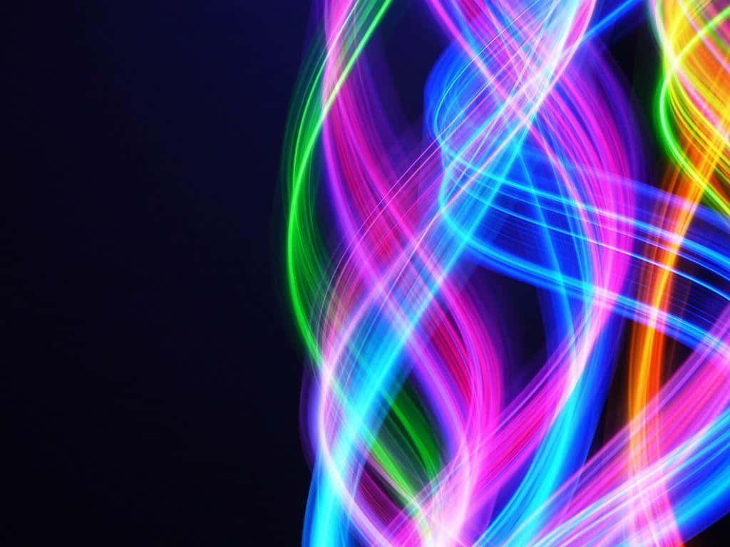 Vibrant Light Streaks Abstract Background