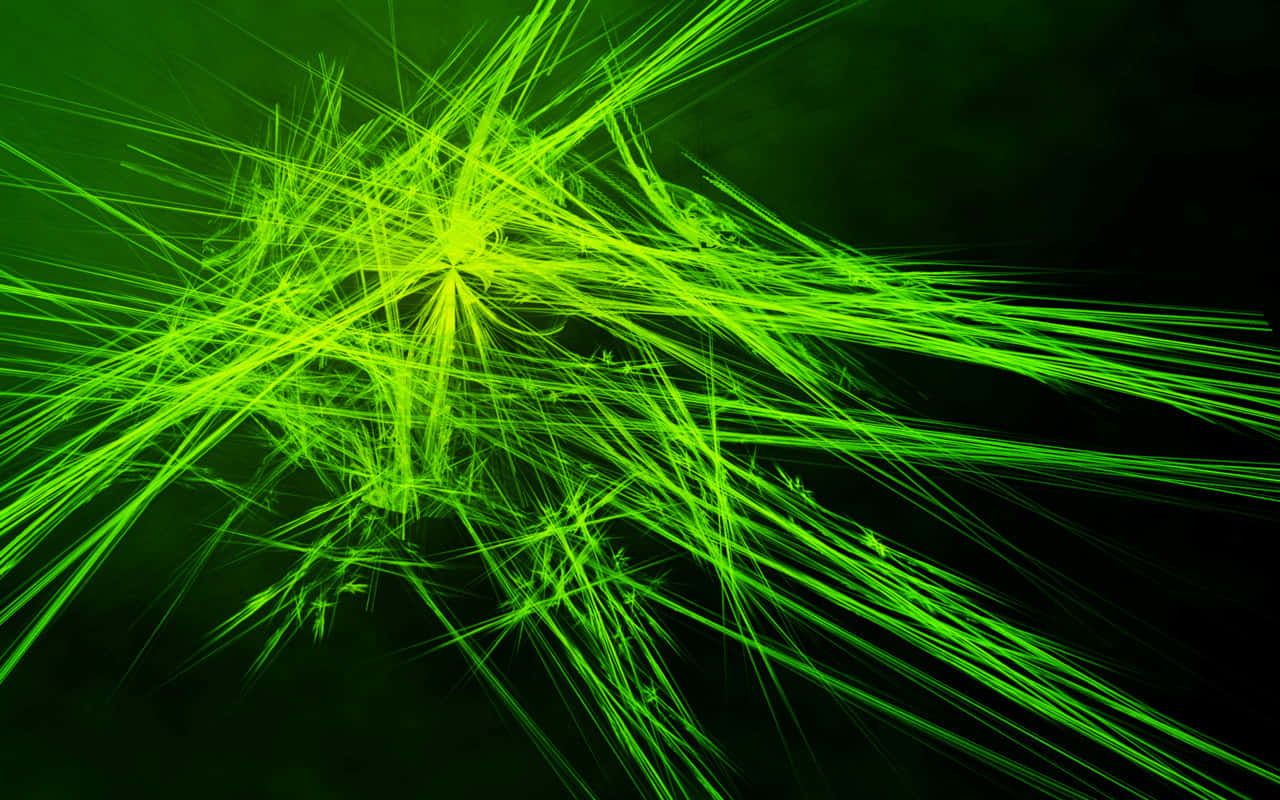 Vibrant Lime Green Wallpaper With Abstract Patterns Background