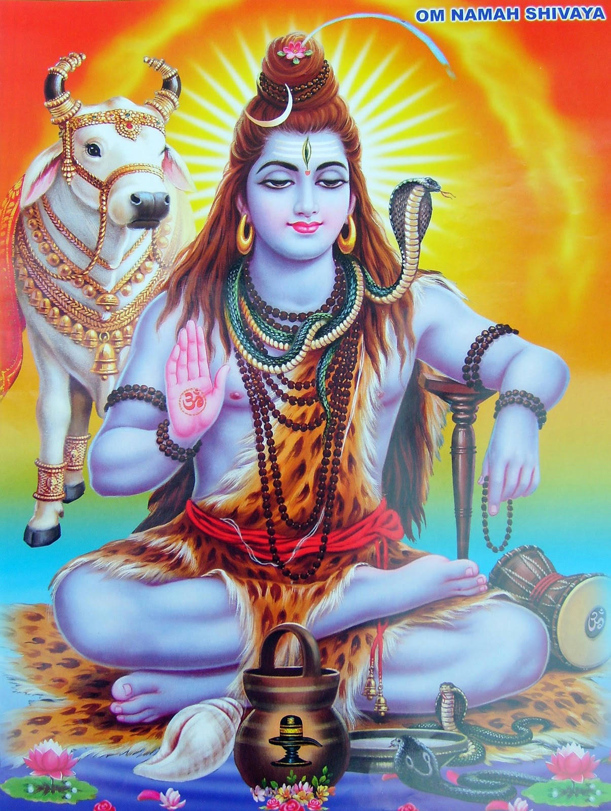 Vibrant Lord Shiva Background