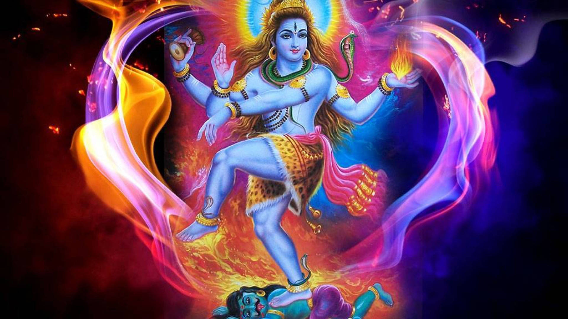 Vibrant Lord Shiva 8k