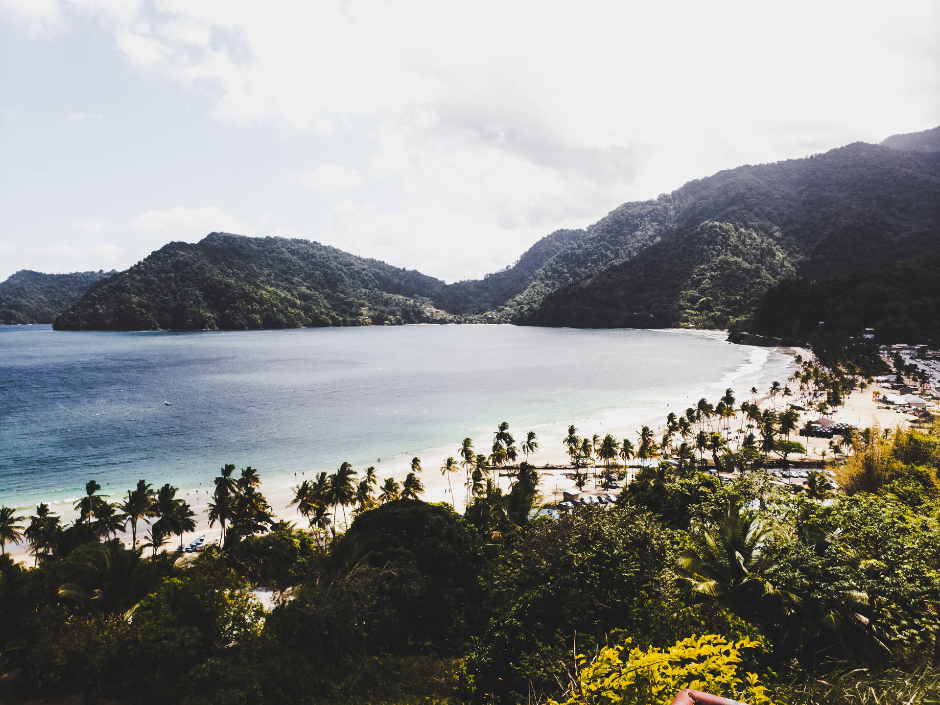 Vibrant Maracas Bay, Trinidad And Tobago Background