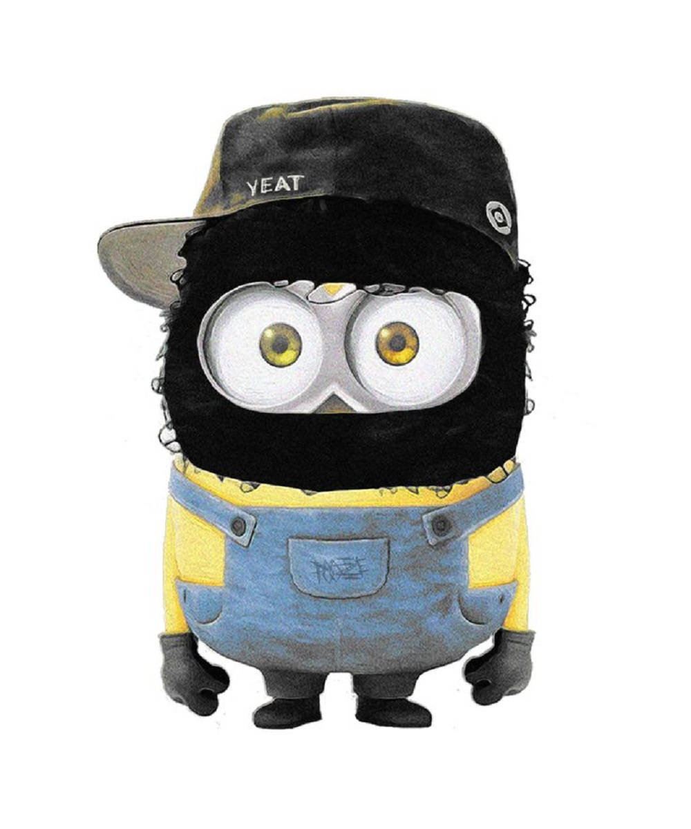 Vibrant Minion With Trendy Yeat Graffiti