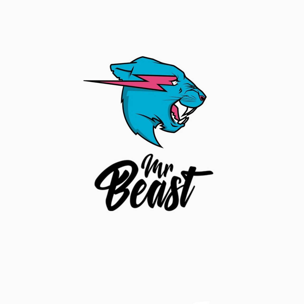 Vibrant Mr Beast Logo And Wordmark Background