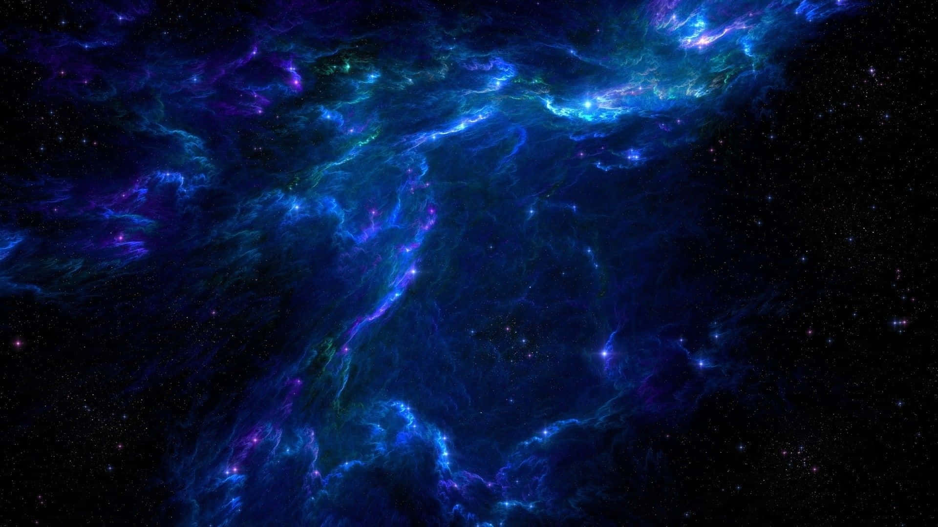 Vibrant Nebula Space Art Background