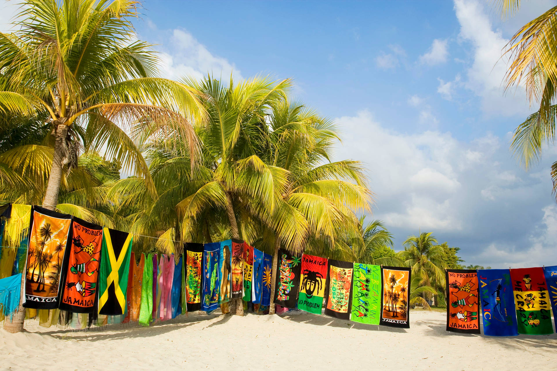 Vibrant Negril Beach View In Jamaica Background