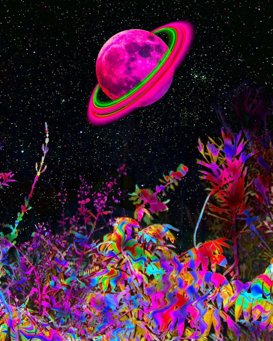 Vibrant Neon Colors Instagram Pfp Background