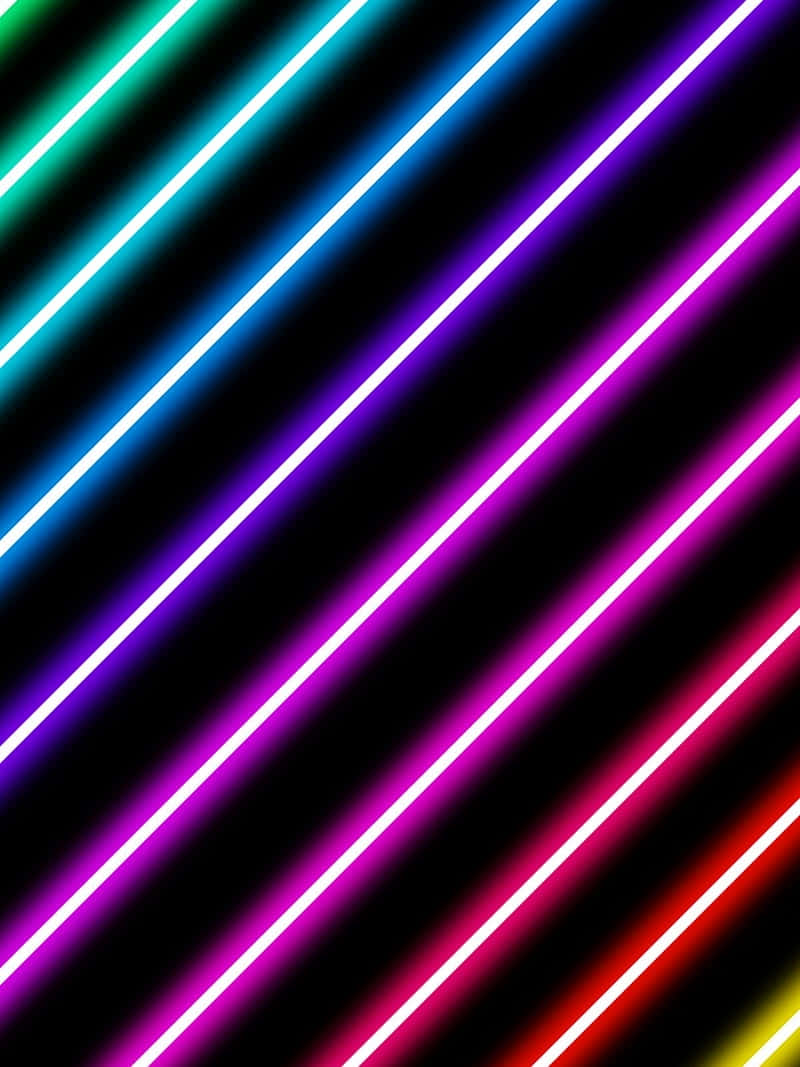 Vibrant Neon Lines Background Background
