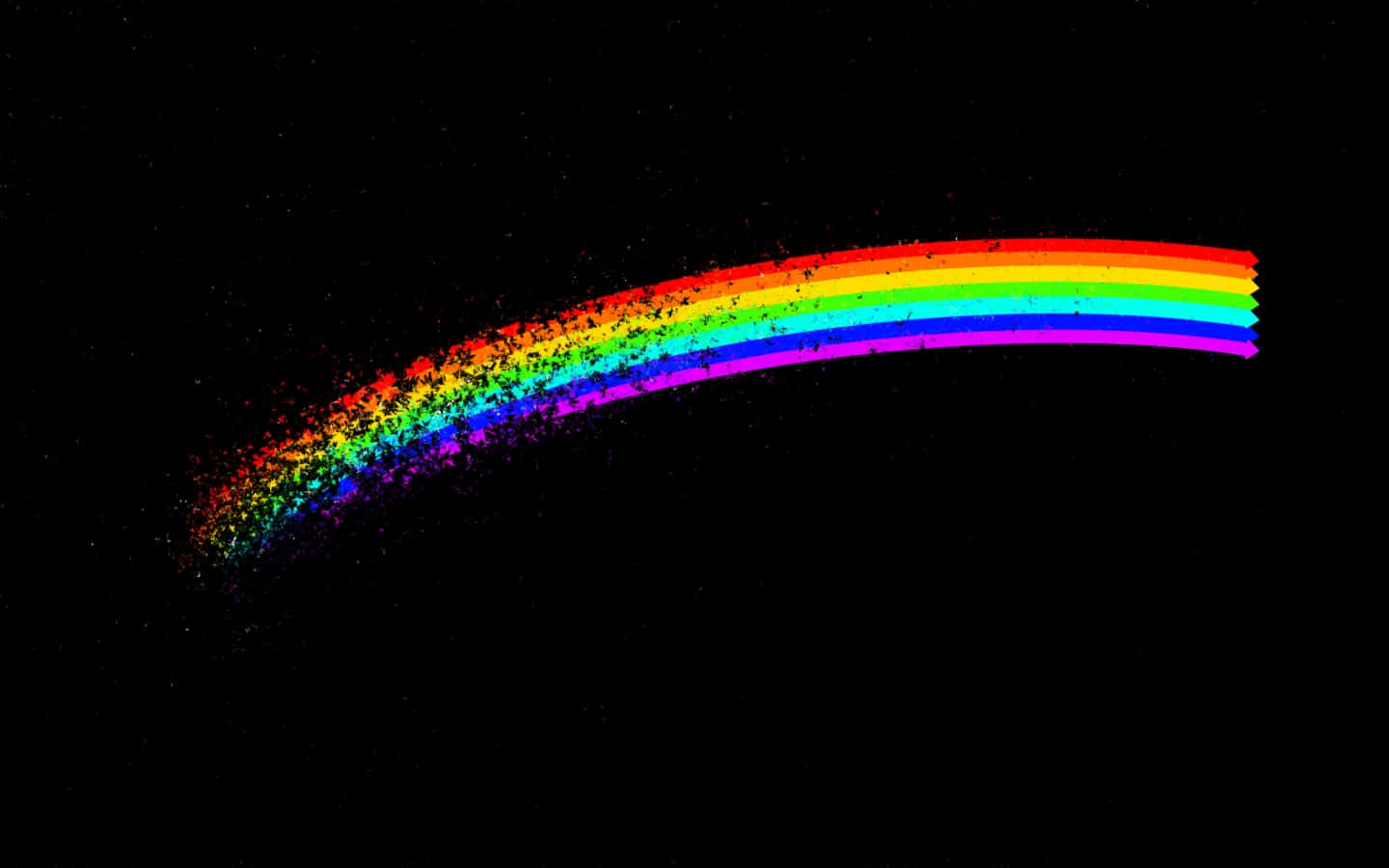 Vibrant Neon Rainbow Art Background