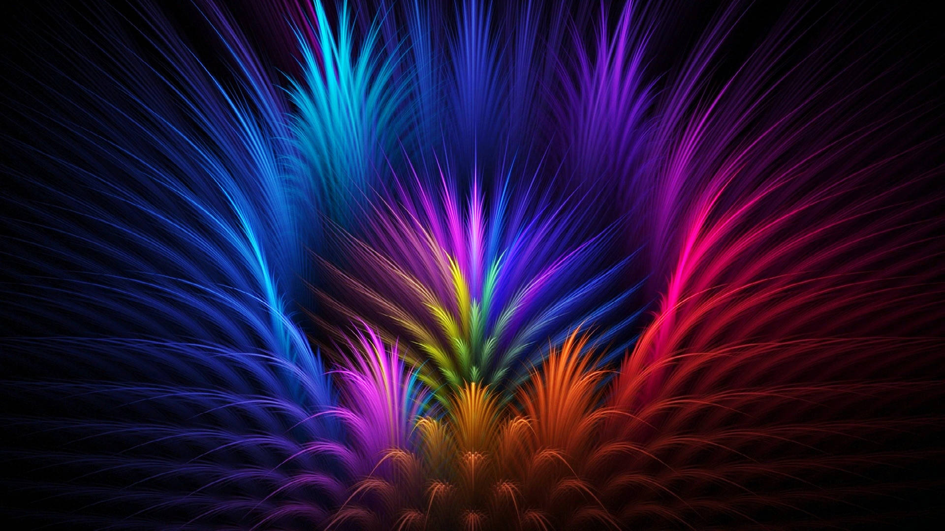 Vibrant Neon Ray Color Background Background