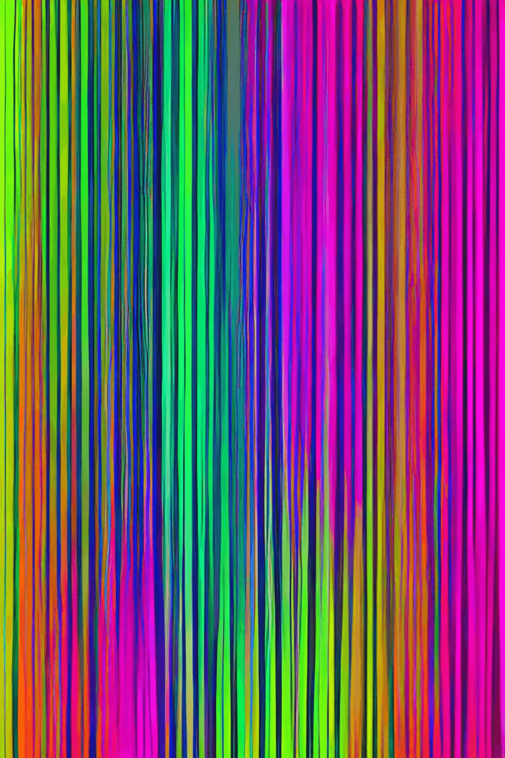 Vibrant Neon Vertical Stripes Background