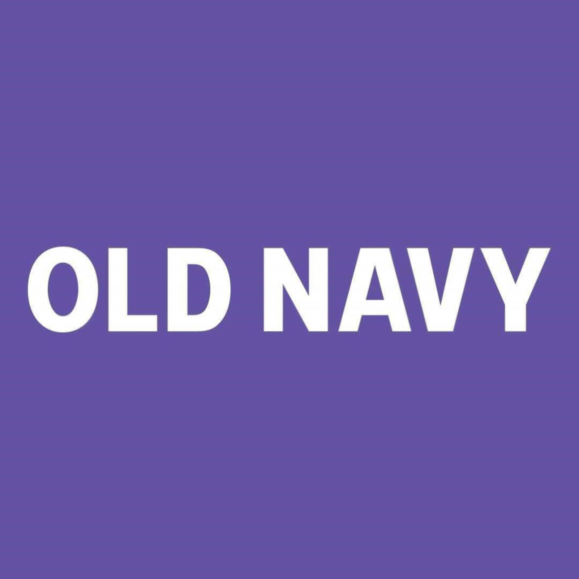 Vibrant Old Navy Logo On A Purple Background