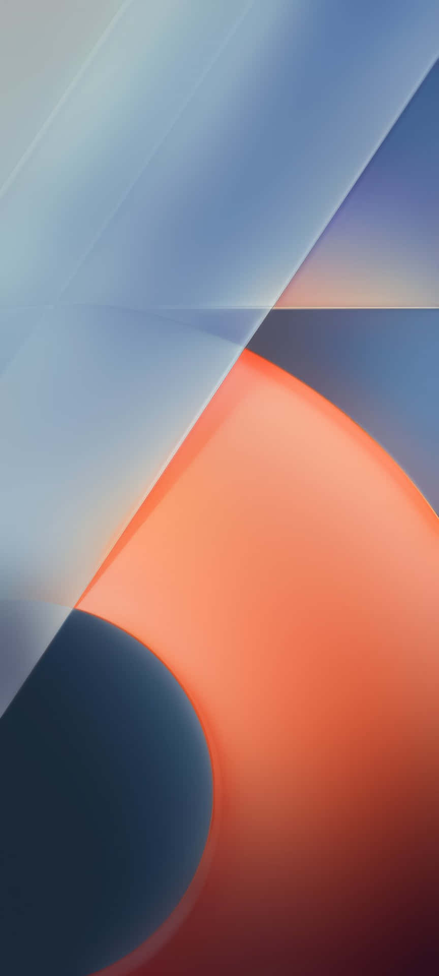 Vibrant Orange And Blue Color Combination Background