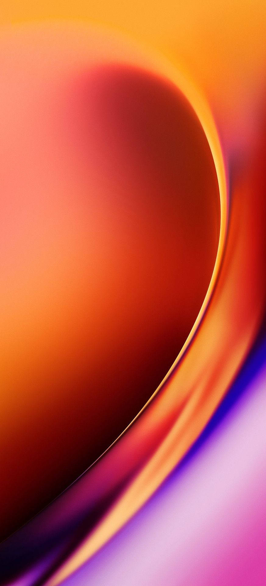 Vibrant Orange Curves For Oneplus 8 Pro Background