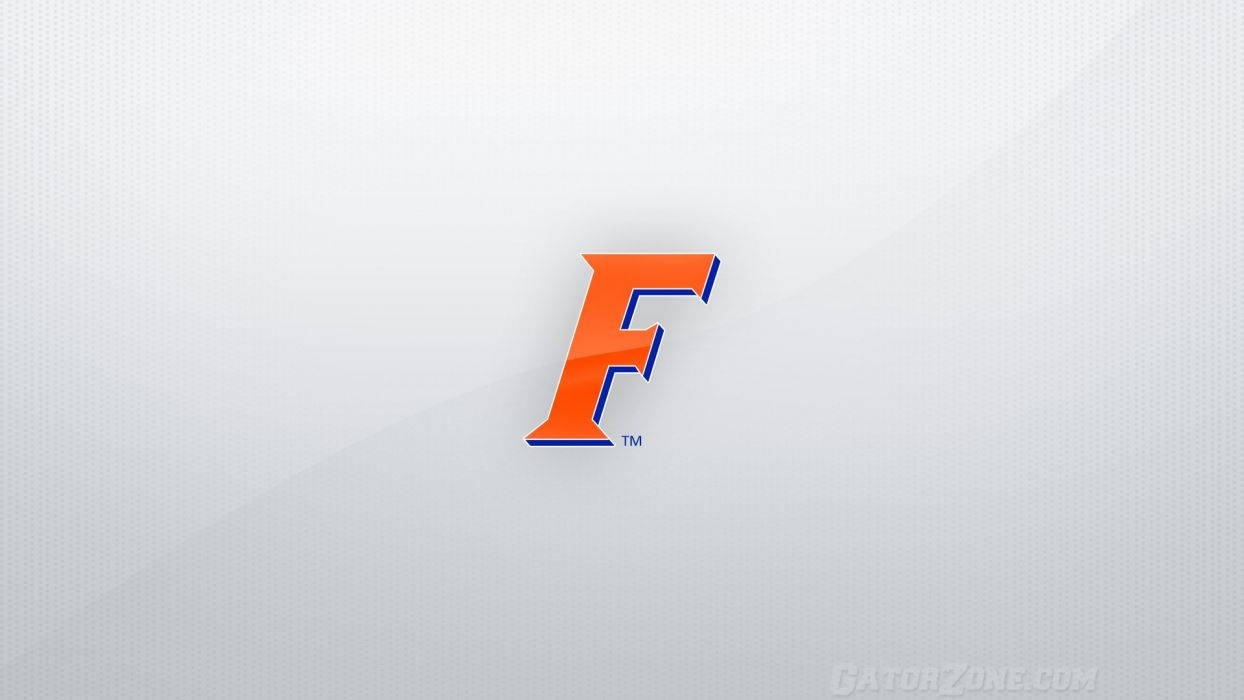 Vibrant Orange Florida Gators Initial Logo Background