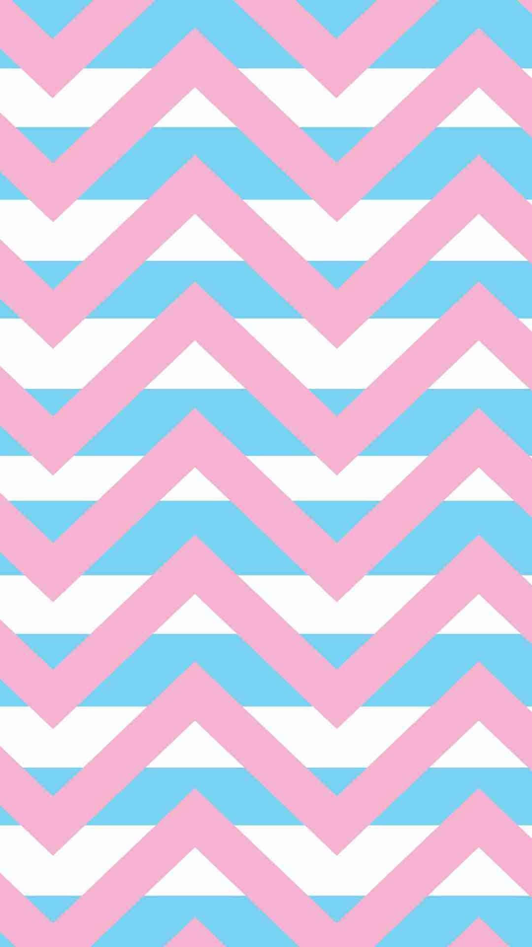 Vibrant Pastel Blue And Pink Color Block Wallpaper Background