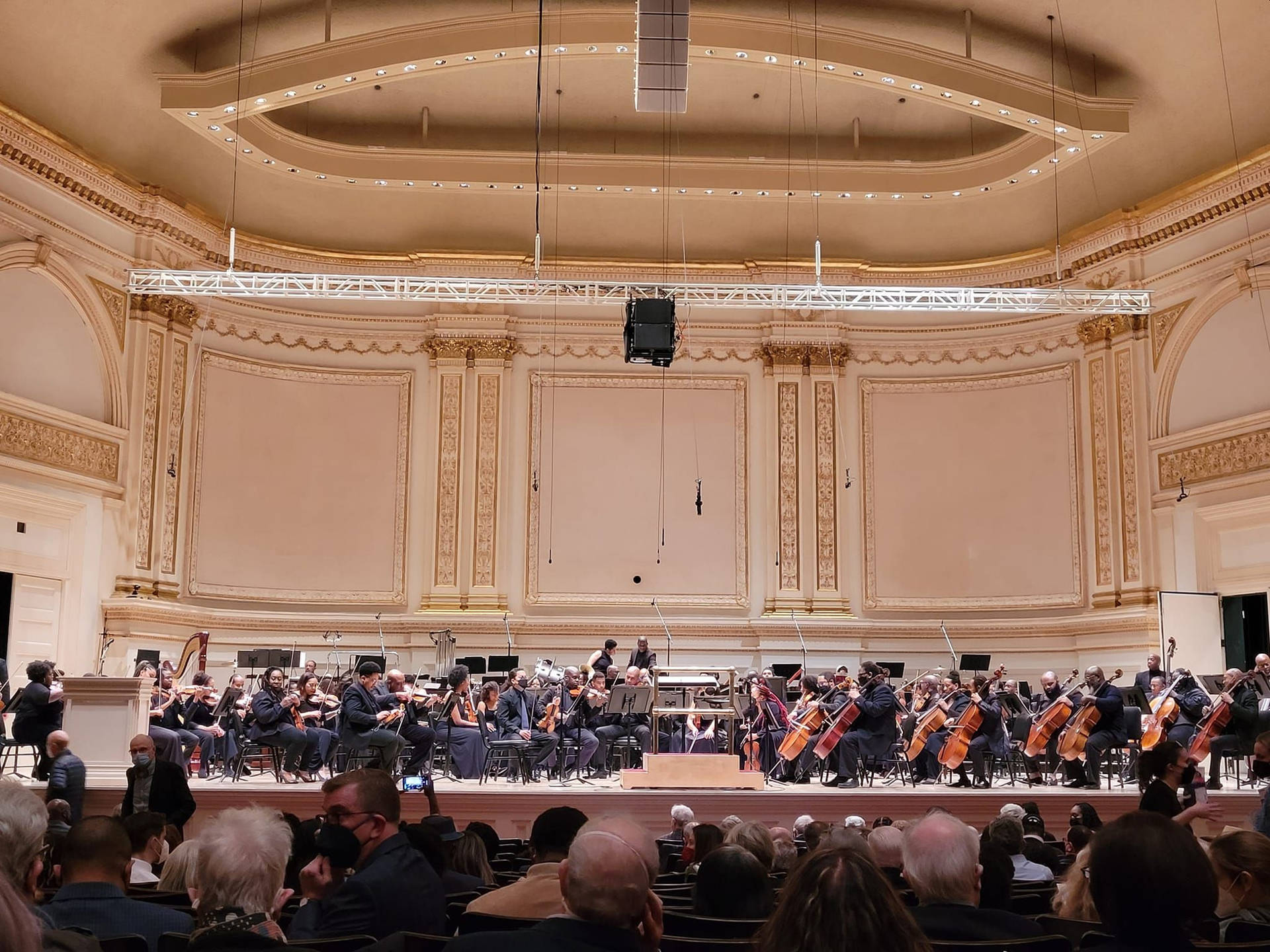 Vibrant Performance At Carnegie Hall Background