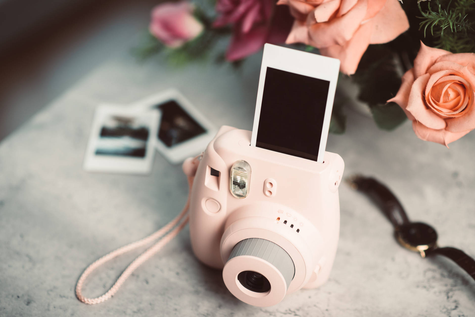 Vibrant Pink Instant Camera