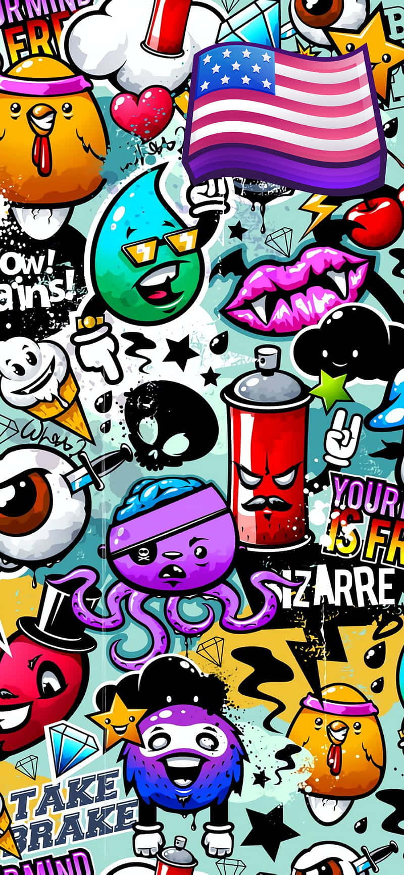 Vibrant Pop Art Explosion Background