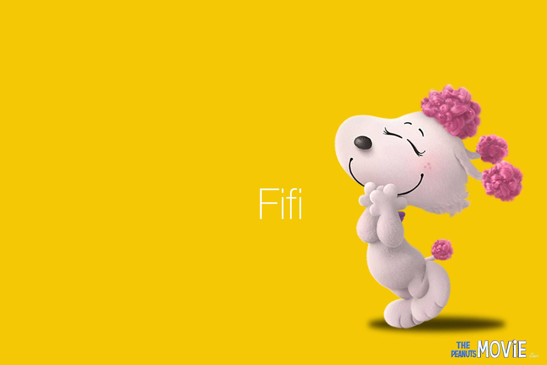Vibrant Portrait Of Fifi From The Peanuts Movie Background