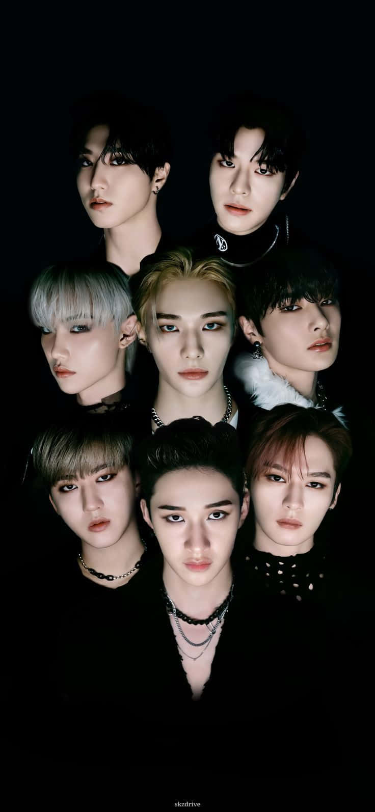 Vibrant Portrayal Of Stray Kids Ot8 Unleashed Background