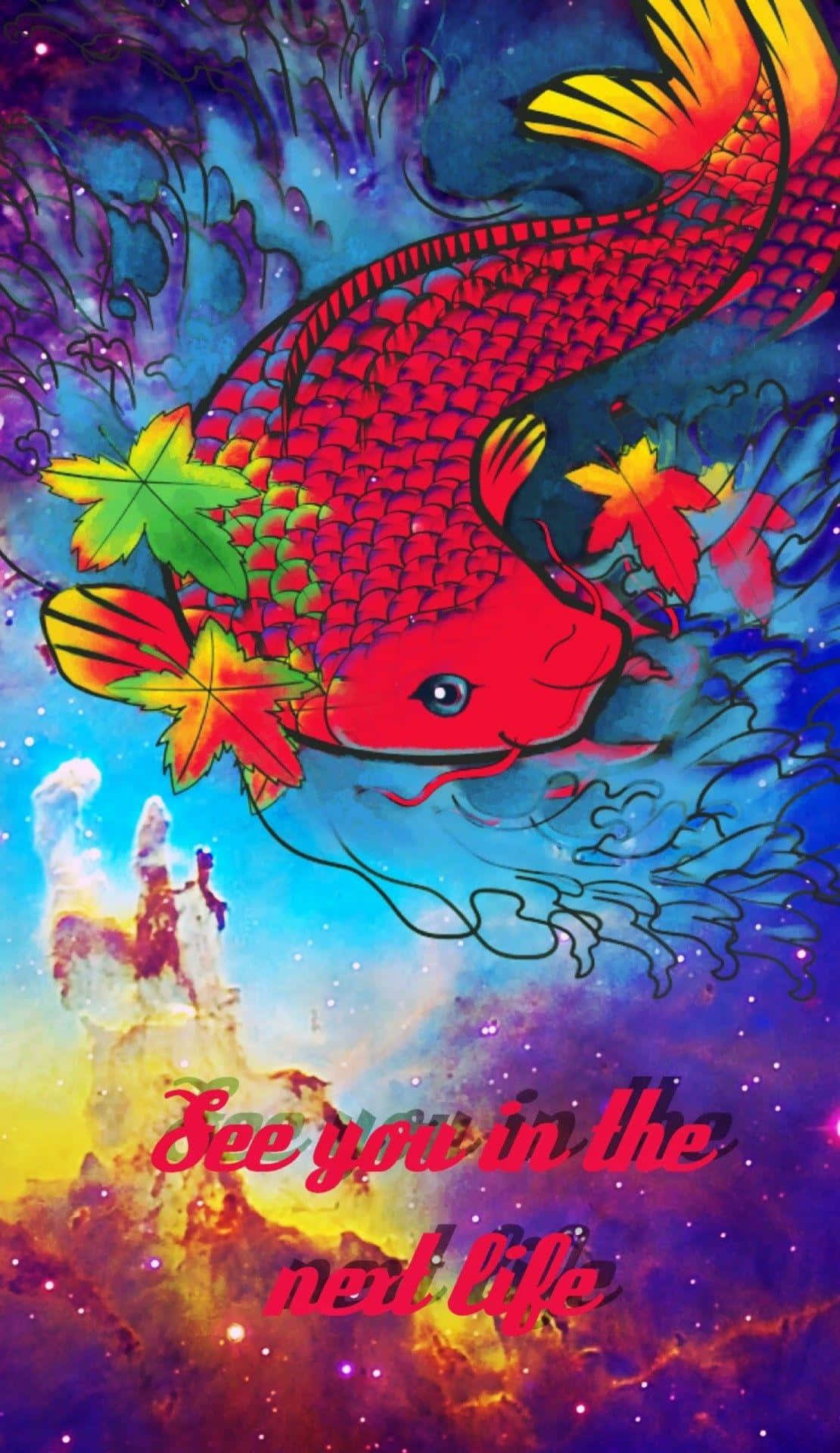 Vibrant Psychedelic 70's Aesthetic Wallpaper Background