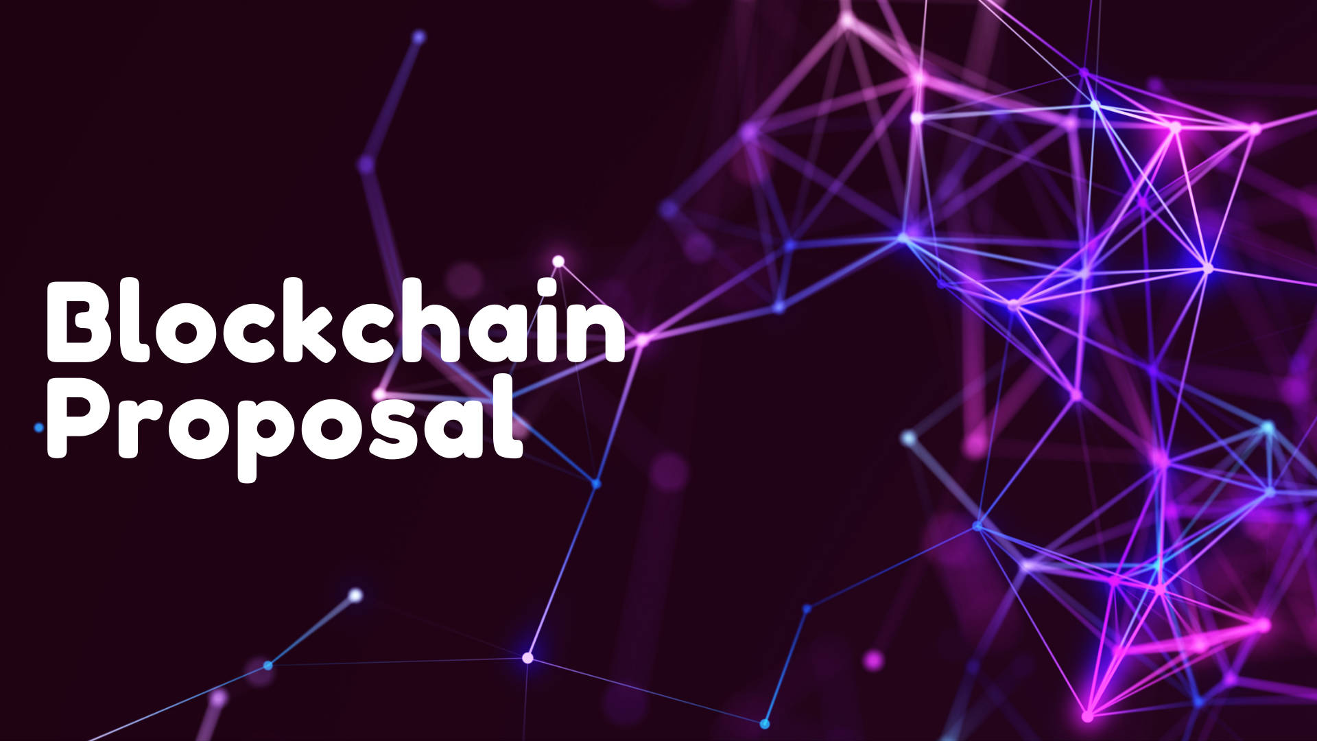 Vibrant Purple And Pink Blockchain Background