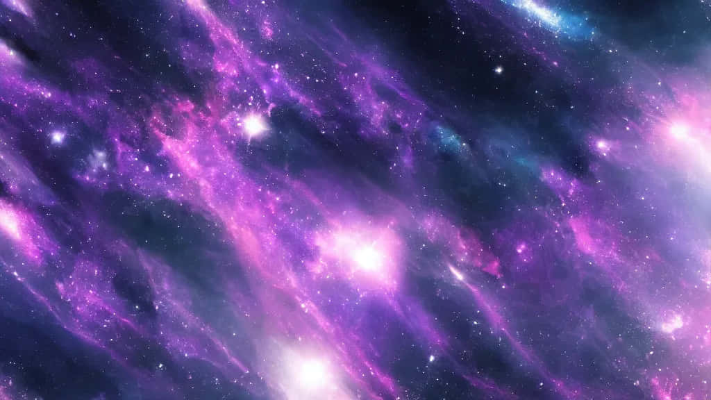 Vibrant Purple Nebula Space Background