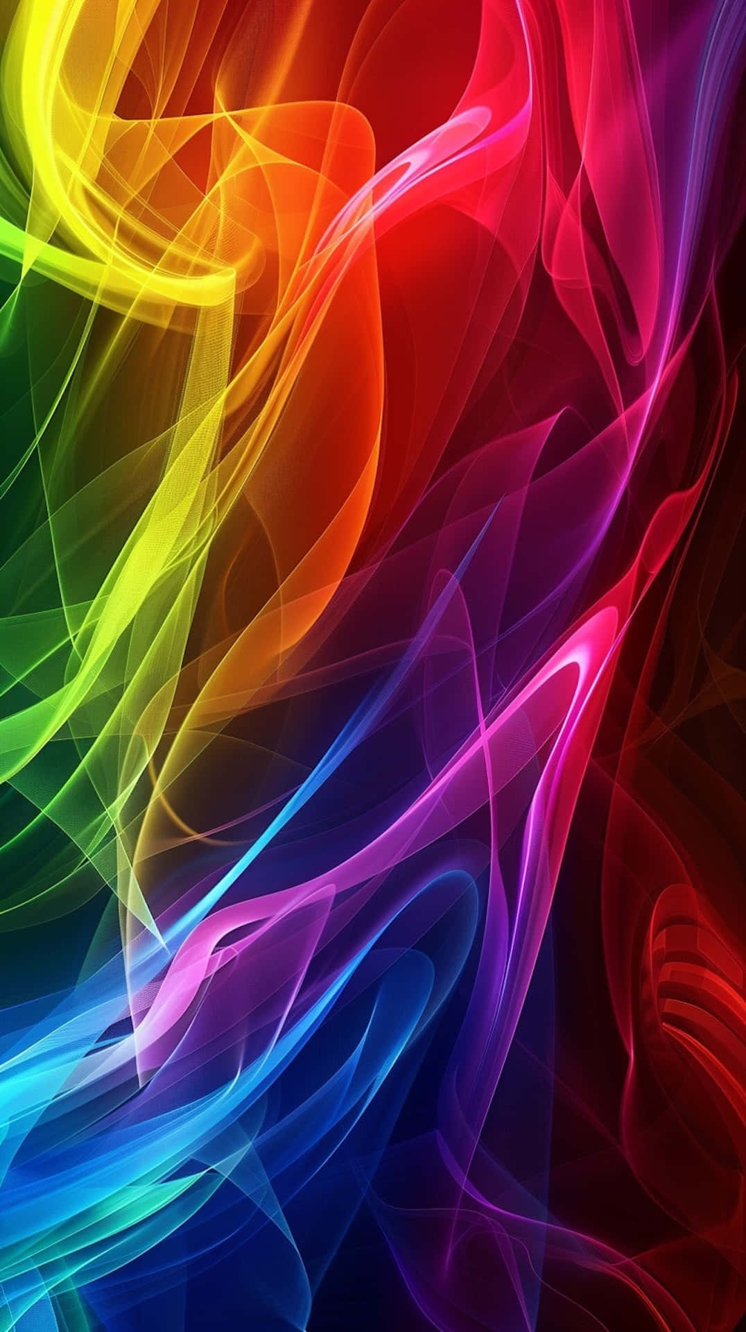 Vibrant_ Rainbow_ Smoke_ Art Background