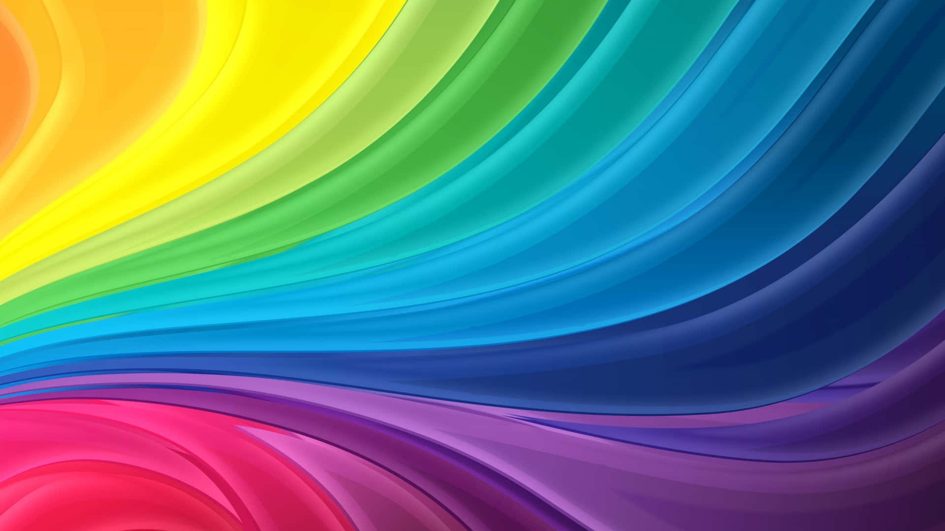 Vibrant Rainbow Swirls Background