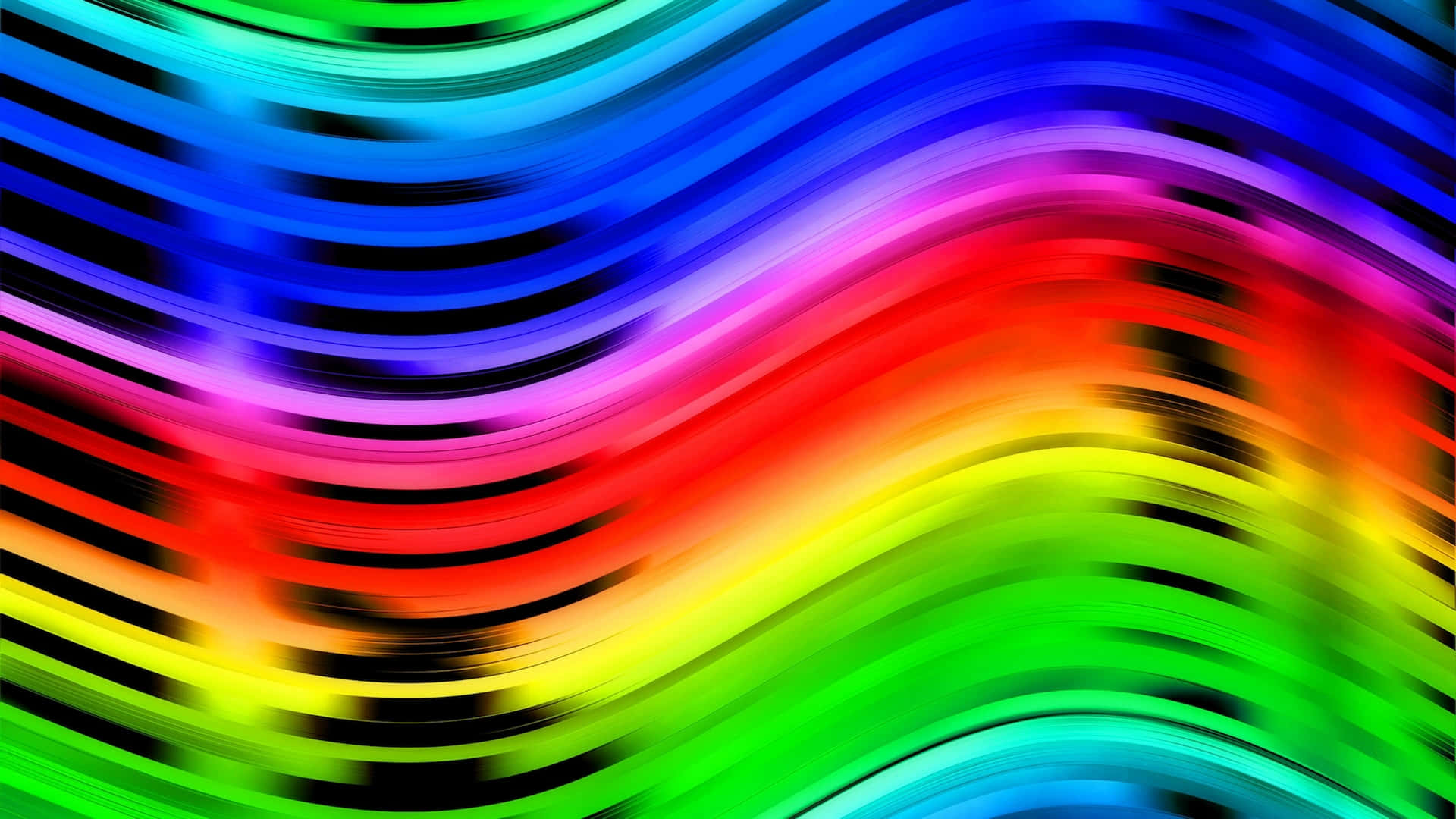 Vibrant_ Rainbow_ Waves_ Abstract Background