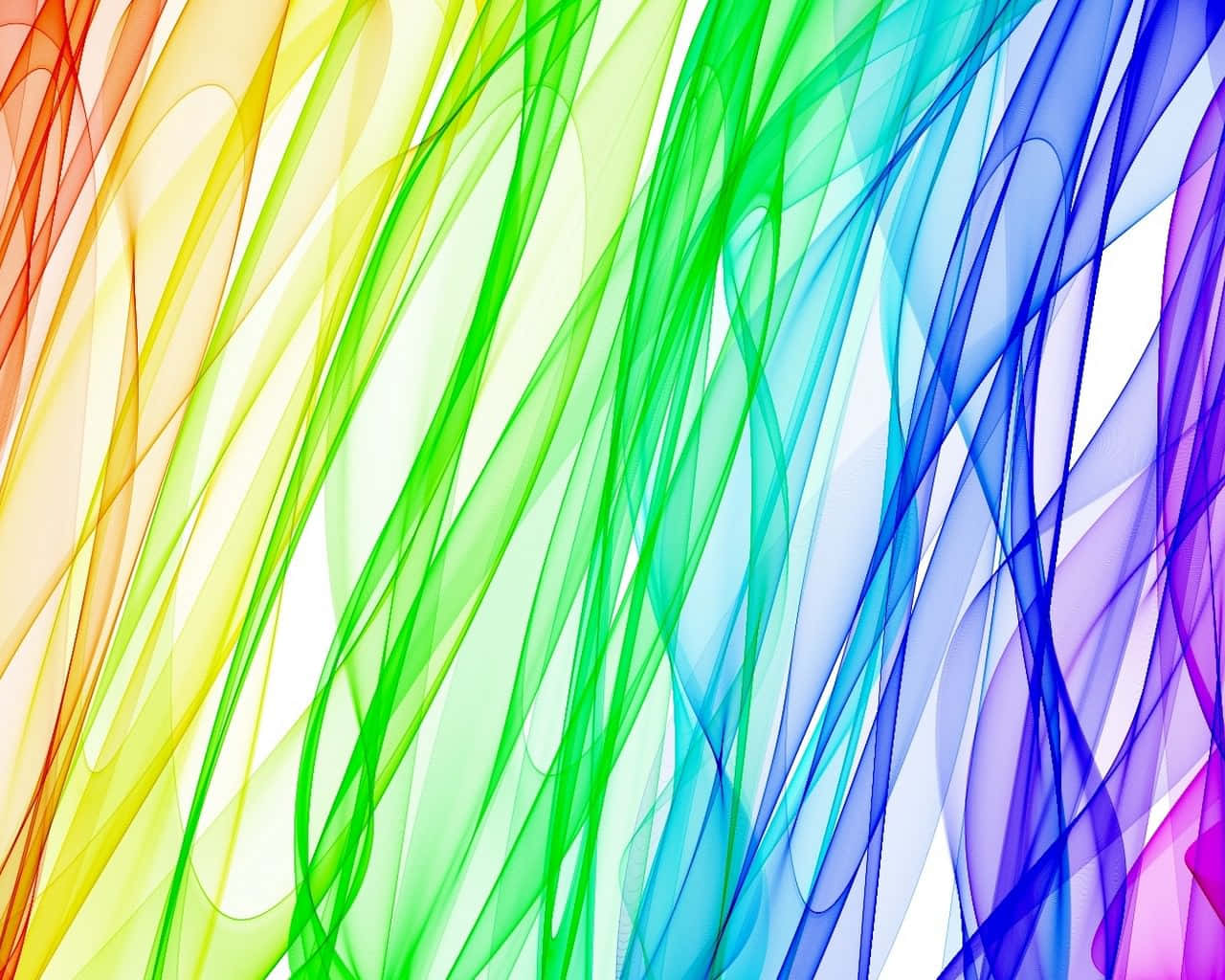 Vibrant_ Rainbow_ Waves_ Background Background